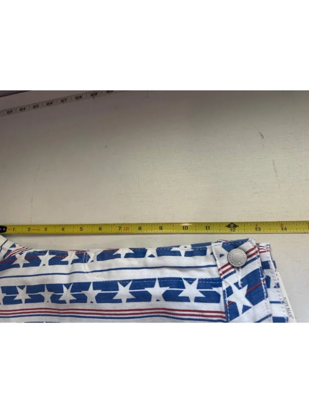 Judy Blue Women Short Sz XL Red/White/Blue Stars&Stripes Americana Patriotic NWT - Picture 13 of 16